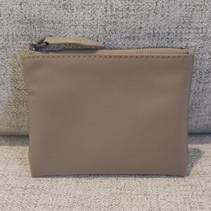 Naghedi Small Zip Pouch-Taupe/Brown Color •Used
